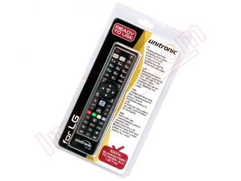 Universal remote control with NETFLIX and Prime Video button for TV LG , in blister
